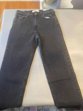 Hollister Washed Black Baggy Jeans Size 32/34